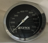 Lynx 35765 Hood Thermometer, Sealed Black